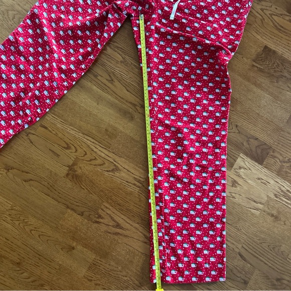 Vineyard Vines Men Pajama Pants Whale Print M Drawstring Pockets Flannel Holiday - Picture 6 of 7